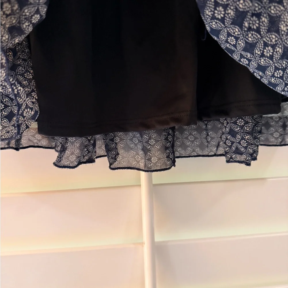 Hashttag Navy Blue Patterned Women's Skirt